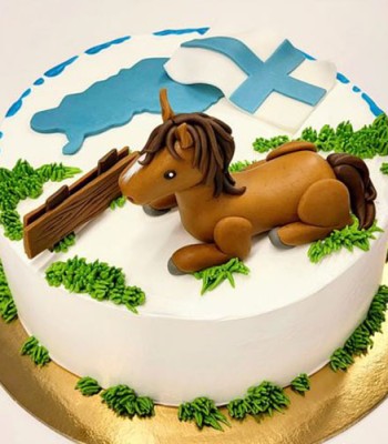 Kuvateksti - Erikoiskakku - yksisarvinen1